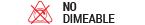no dimeable