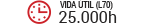 vida util 25000h