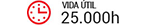vida util 25000h