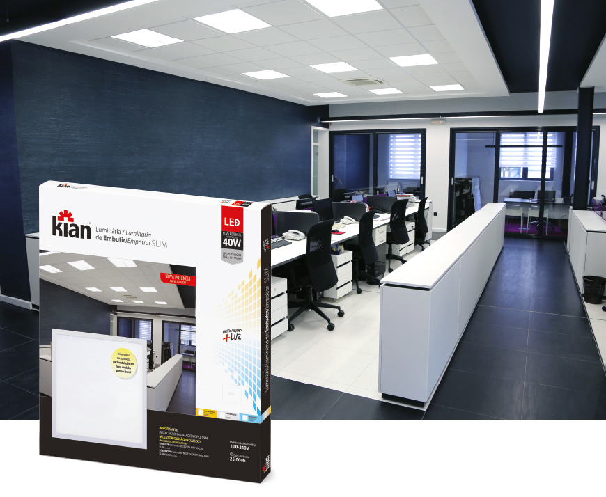 luminaria led panel slim